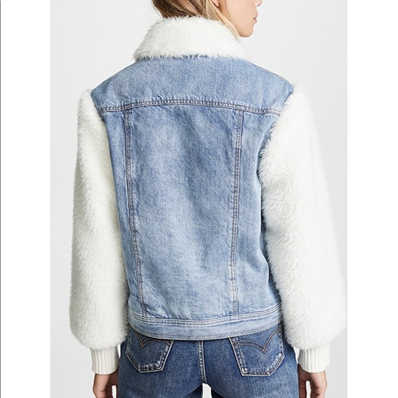 Rebecca taylor jean faux fur jacket - Picture 4 of 12